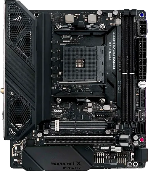 Чистка системы охлаждения Asus ROG Crosshair VIII Impact