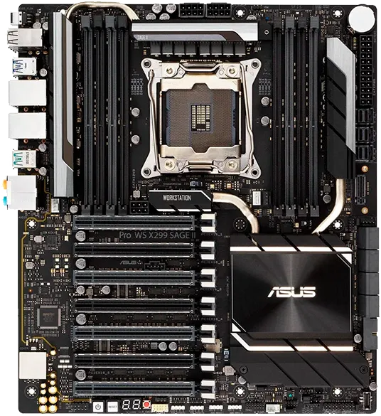 Чистка системы охлаждения Asus Pro WS X299 Sage II