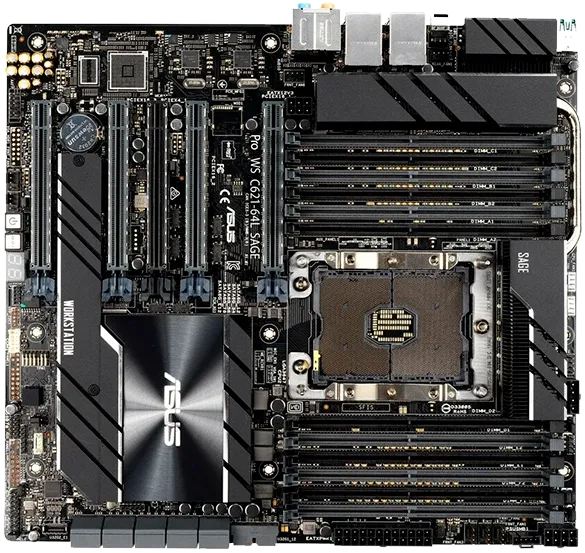 Чистка системы охлаждения Asus Pro WS C621-64L Sage